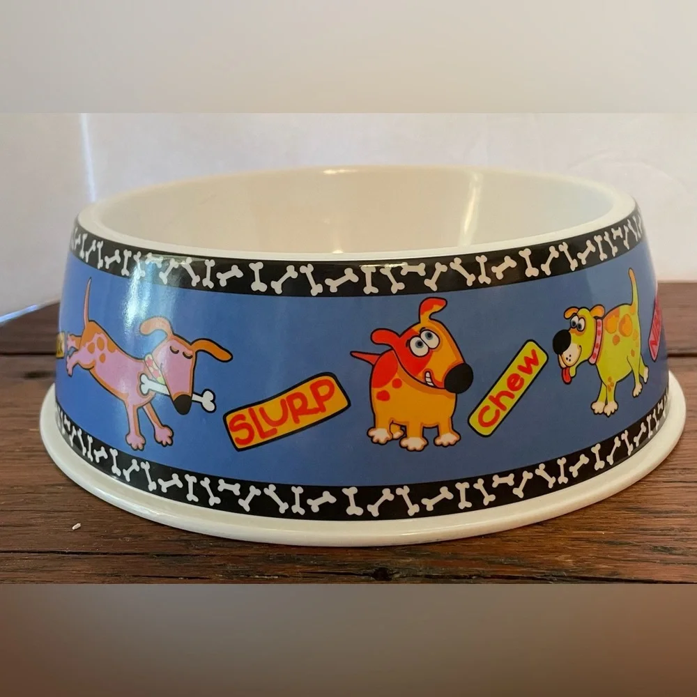 Fat Cat Inc. Doggy Hoots Pet Dog Cat Bowl Medium